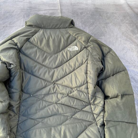 Women's The North Face Dark Gray Black 550 Fill Down Puffer Ski Jacket Sz Small - Picture 8 of 8